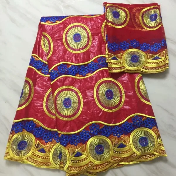 Yellow Senegal Guinea Bazin Riche Fabrics With Jacquard Pattern Indian ...