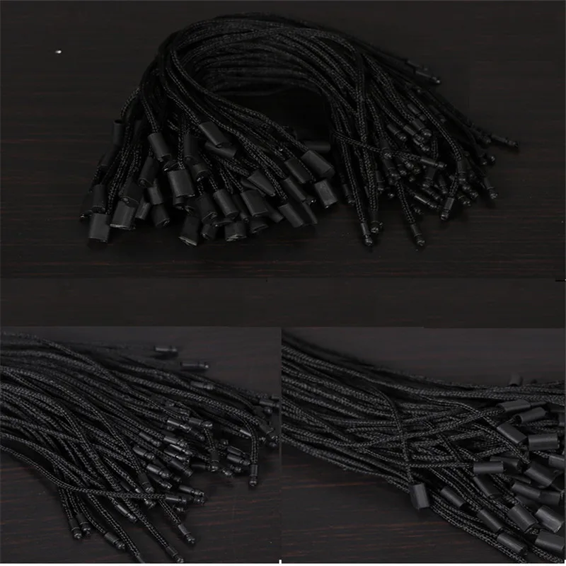 

DIY 1000pcs/lot string seal garment hang tag string/cords/tag seal black/white/grey multi color New Design free shipping