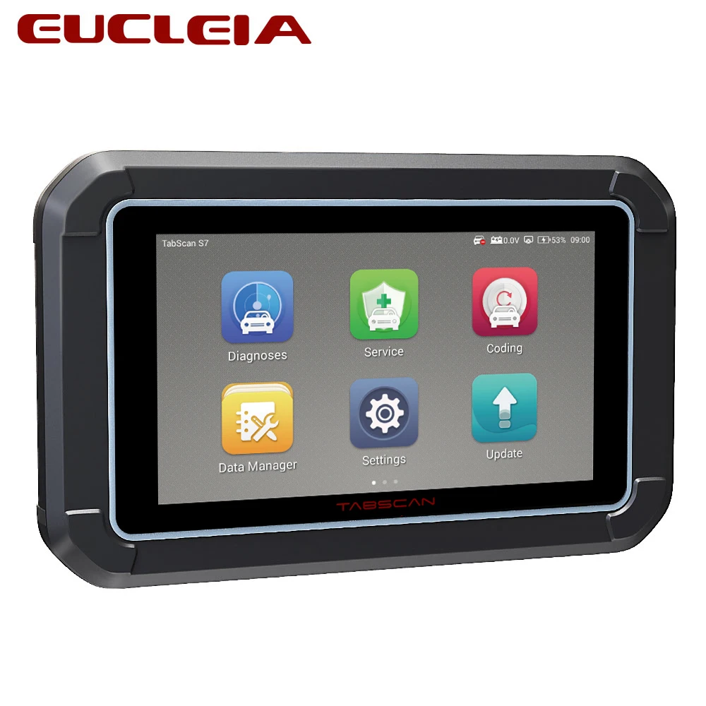 EUCLEIA S7C полная система Профессиональный OBD2 Автомобильный сканер Поддержка двигателя/ABS/Подушка безопасности/трансмиссия/EPB OBDII диагностический инструмент