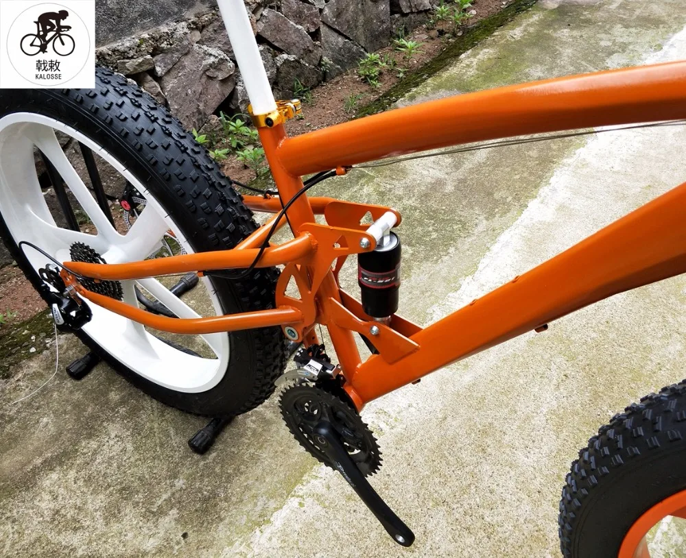 Flash Deal Kalosse snow  bicycle  Soft-tail  frame  Hydraulic brakes  26*4.0 inch  24speed , mountain bicycle, 26er ,26*17 fat bikes 3 Flash Deal Kalosse snow  bicycle  Soft-tail  frame  Hydraulic brakes  26*4.0 inch  24speed , mountain bicycle, 26er ,26*17 fat bikes 3