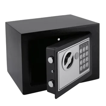 

Solid Steel Electronic Safe Box With Digital Keypad Lock 4.6L Mini Lockable Money Cash Storage Box Jewelry Storage Case Safe