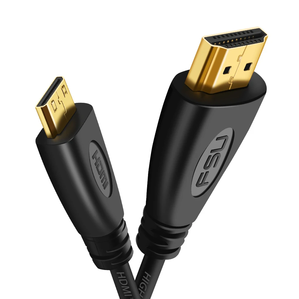 Позолоченный мини HDMI к HDMI кабель Поддержка 1080 p 3D штекер папа-папа дополнительный высокоскоростной кабель HDMI 1,5/2/3 м для ТВ камера планшетный проектор