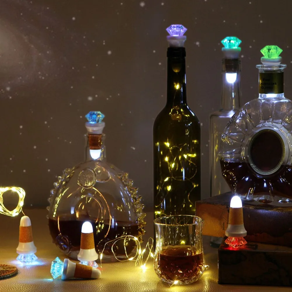 Bottle Stopper LED christmas lights Usb Rechargeable Cork Light bar
