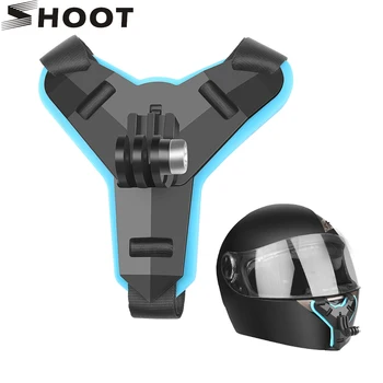 

SHOOT Motorcycle Helmet Front Chin Bracket Holder Adapter Mount for GoPro Hero 9 7 8 5 Black Xiaomi Yi 4K Sjcam Eken Go Pro 7
