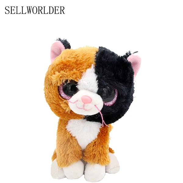 

Ty Beanie Boos WILD ANIMALS big Eyes 6" Plush Brown & Black Cats Animal Toys