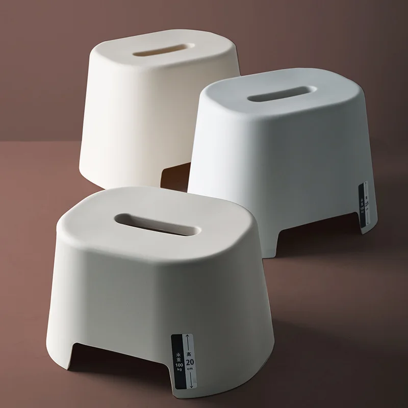 

Plastic stool children's bathroom non-slip small bench living room stool fashion shoes bench thick home