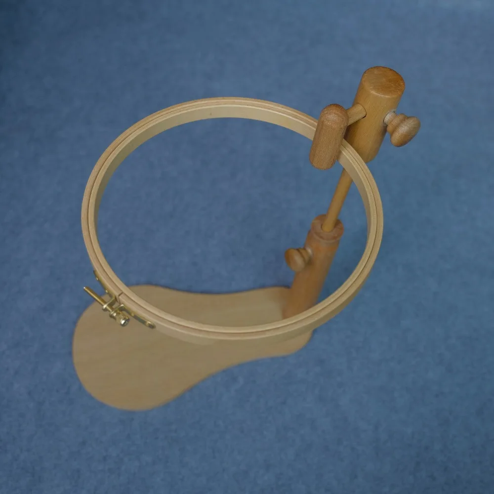 28cm Sit on Beech Wood Round Embroidery Frame Cross stitch Lap Frame