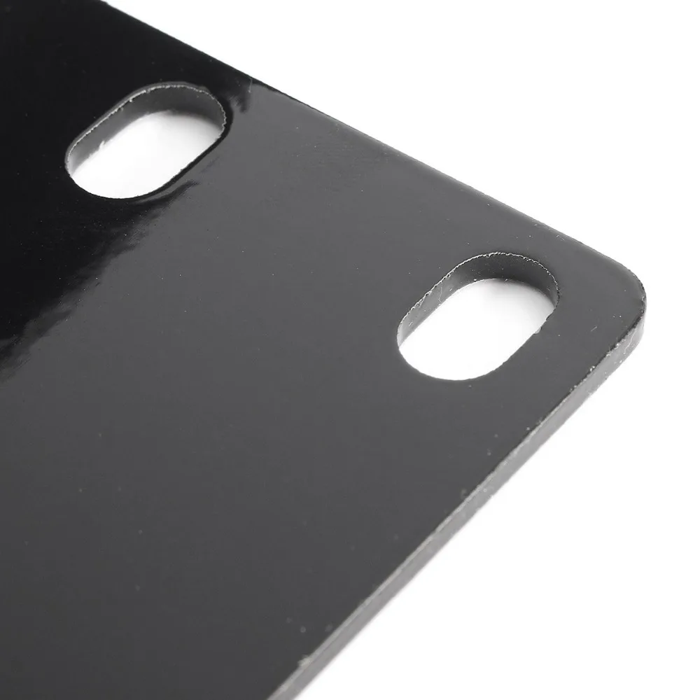 Black-Bull-Bar-Front-Bumper-License-Plate-Mount-Bracket-Holder-Offroad-Light-Bar