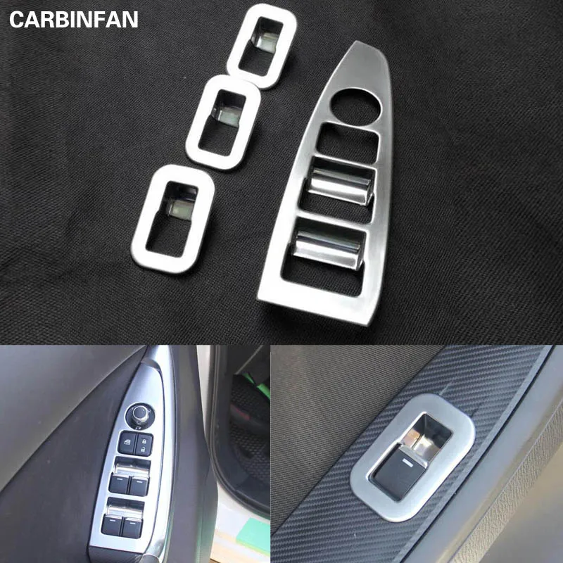 

INTERIOR CHROME WINDOWN SWITCH COVER PANEL TRIM MOLDING DASH INNER DOOR Accessories FOR MAZDA CX5 CX-5 2012 2014 2015 2016