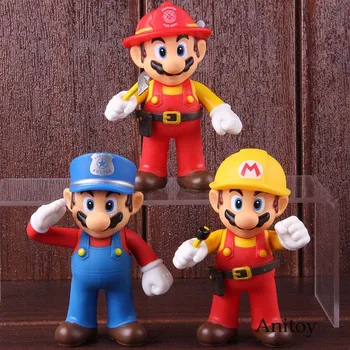 

Super Mario Bros Super Size The Worker Mario Action Figure PVC Collectible Model Toy Doll For Gift