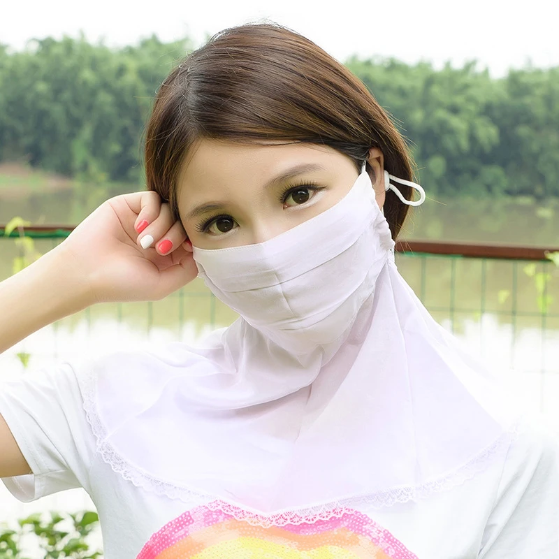 Female sun protection neck protection UV protection large maskin Masks