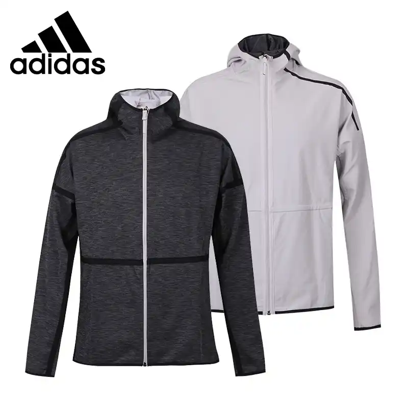 adidas men's reversible hooded jacket