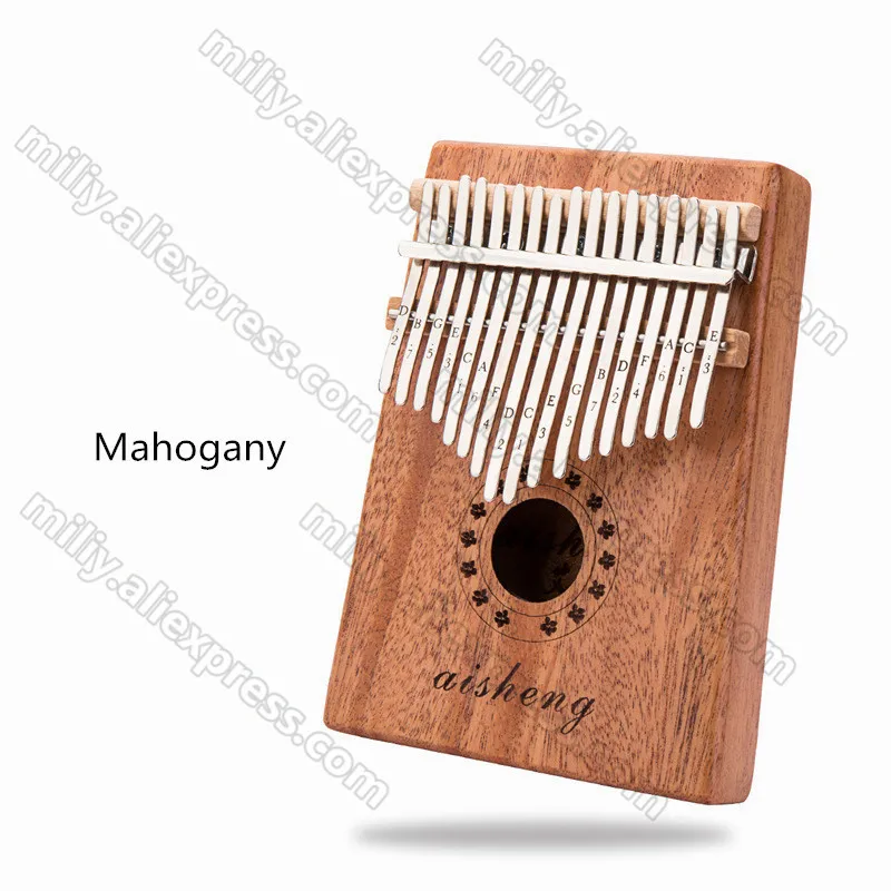 Paino 17 Key Kalimba Mbira Calimba африканское красное дерево «пианино для больших пальцев» палец с сумкой клавиатура Marimba деревянный музыкальный инструмент - Цвет: 6