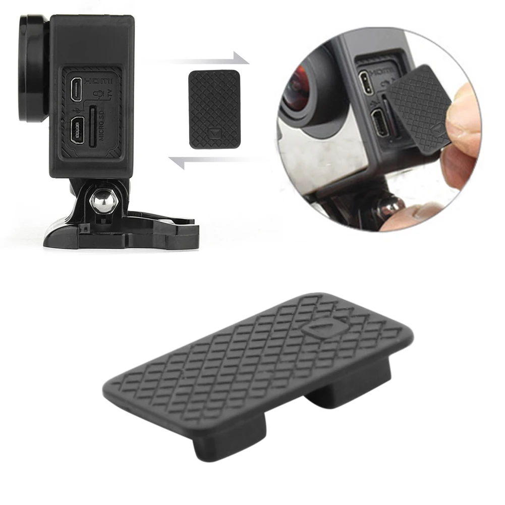 

Mini USB Side Door Replacement Camera Protective Cover Case Repair Part Black