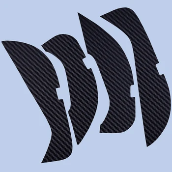 

CITALL 4pcs/set Front & Rear Door Anti-Kick Pad Protection Mat Stickers Carbon Fier Fit for Mercedes Benz E Class W213 2016-2018