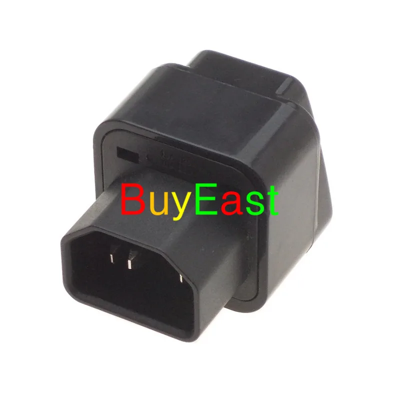 

(1 PCS) Universal to IEC320 C14 Male Power Plug Adapter Convert US/EU/AU/UK/China... World Plug PDU IEC320 C13 to C14 Plug