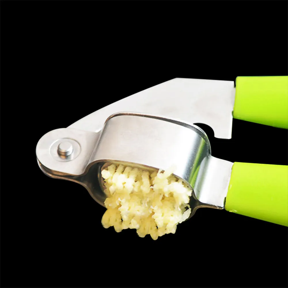 Stainless Steel Home Kitchen Mincer Tools Garlic Press Crusher Squeezer