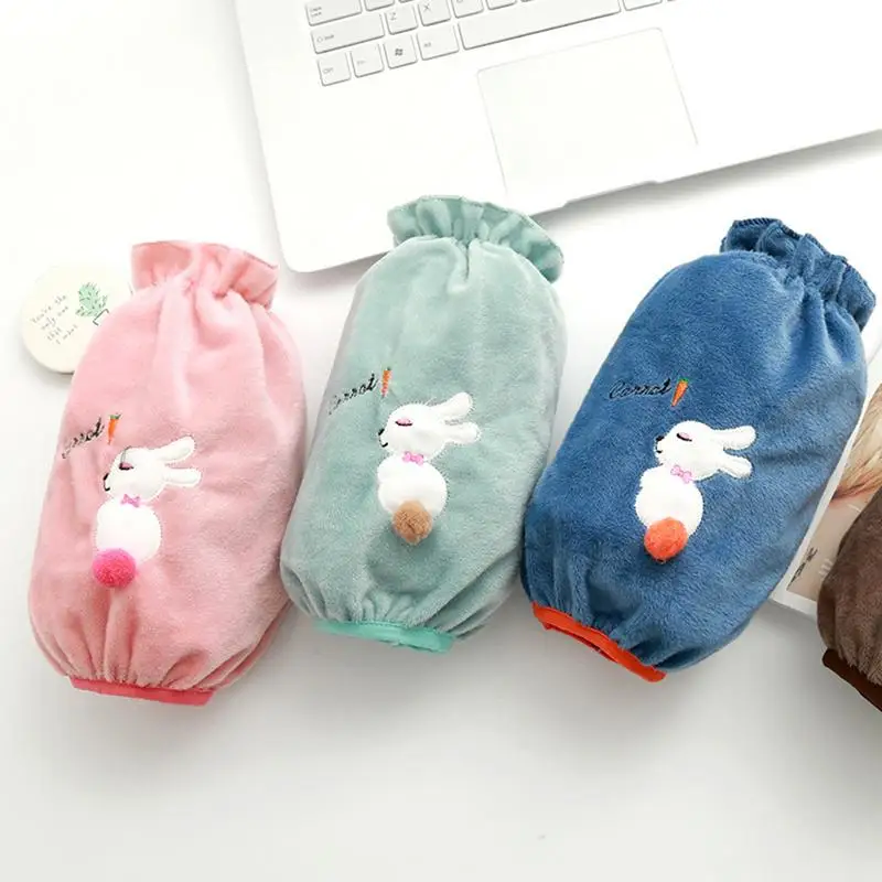 

2018 High Quality Cartoon Anti-Fouling Cuff Autumn And Winter Flannel Sleeve Dropship 9.26