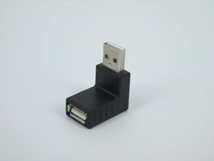 90 degree USB 2.0 A male to female up or down angled adapter AM/AF Connector for laptop PC Computer Black |