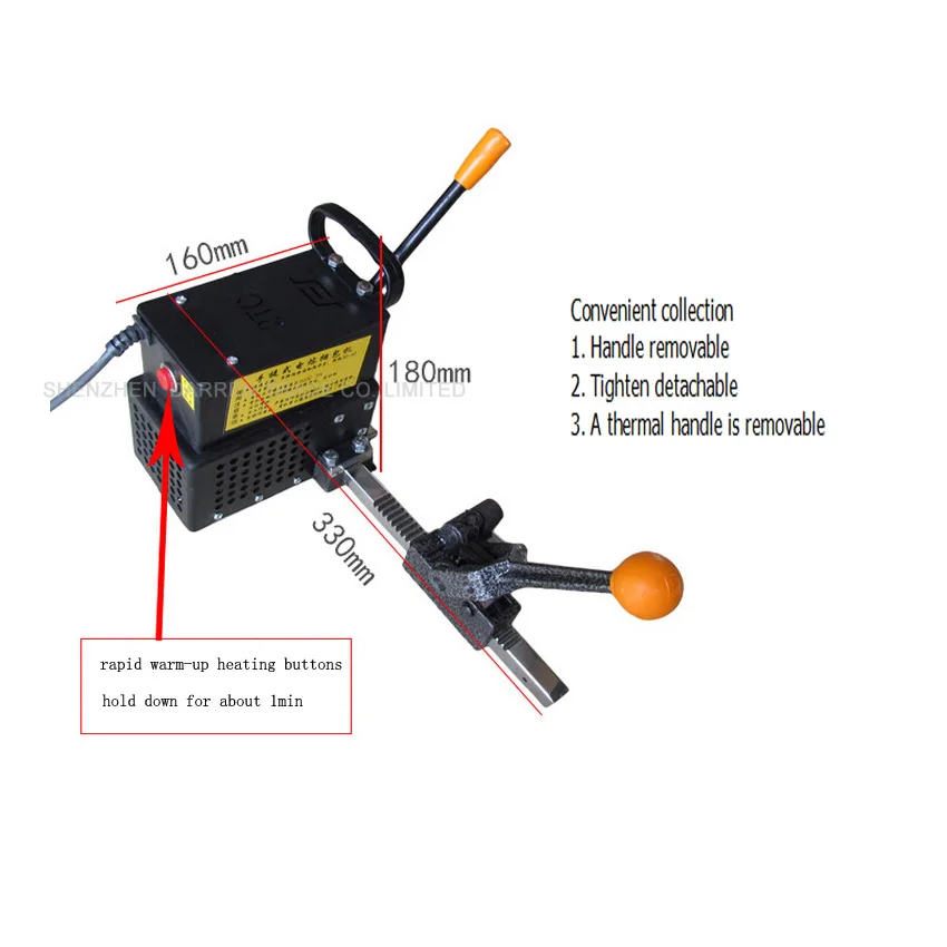 1 шт. портативный Электрический термоплавкий пакетировочный пресс ручная упаковочная машина пластиковая лента упаковочная машина пресс-подборщик инструменты