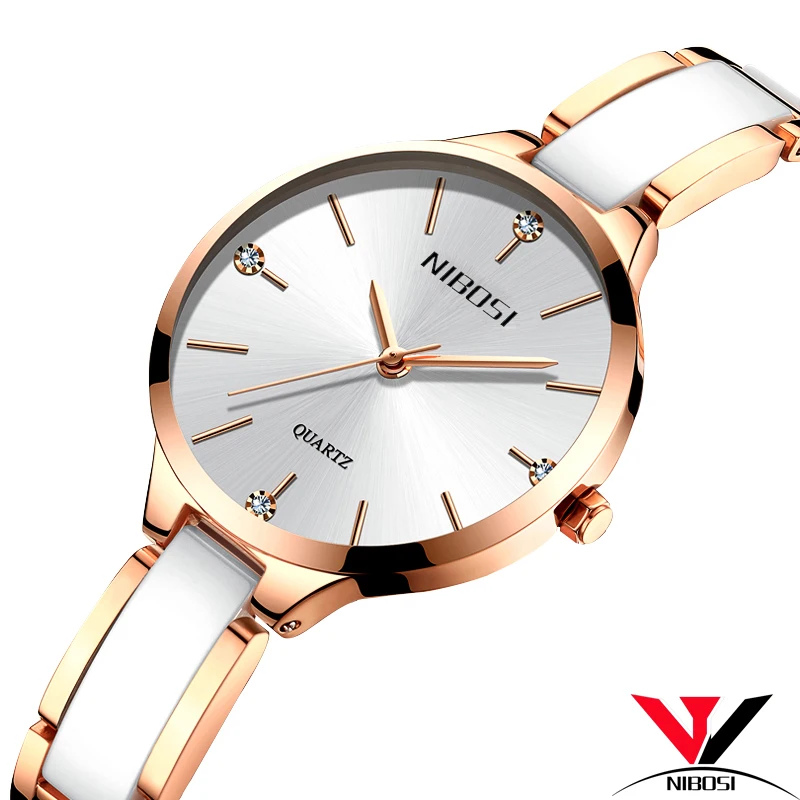 

Nibosi ladies quartz watch latest fashion luxury watch ceramic bracelet waterproof watchluxury ladies watch ladies watch fashion