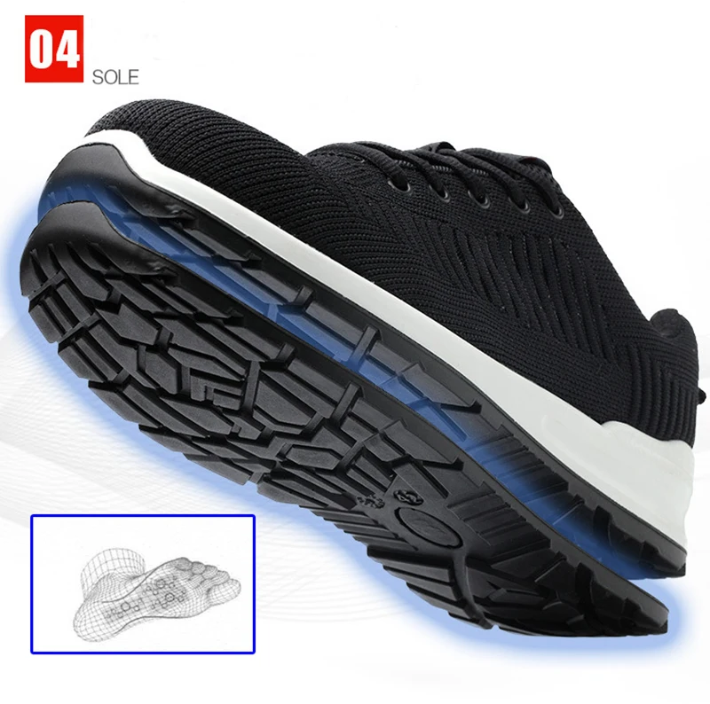 New-exhibition-Flying-mesh-Breathable-Steel-Toe-Cap-Safety-Shoes-Men-anti-pierce-Injection-bottom-work-Safety-boots-2019-Sneaker (14)