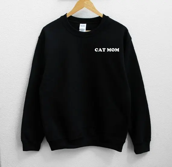 

Sugarbaby Cat Mom Sweatshirt Long Sleeve Fashion Jumper Casual Tops Crew Neck Cat Lover Sweatshirt High quality Jumper Drop ship