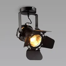 Винтаж трек осветительное оборудование Лофт American retro светодио дный освещение светодиодные фонари магазин одежды бар ресторан Потолочные светильники