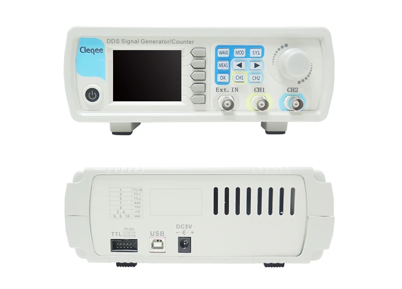 Cleqee JDS6600-15M JDS6600 серии 15 мГц цифровой управление двухканальный DDS функция генератор сигналов частотомер произвольные