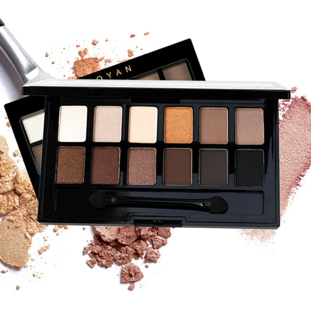 

12Colors Makeup Cosmetic Shade Shimmer Matte Light Eye Contour Eyeshadow Pallete Make Up Eye Shadow тни для ве палетка тене