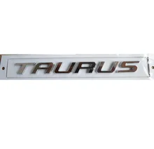 TAURUS Chrome ABS Car Trunk Rear Number Letters Badge Emblem Decal Sticker for Ford Taurus qhcp car styling abs letter sticker rear trunk decklid badge emblem stickers decoration fit for ford mustang 2015 2016 2017 2018
