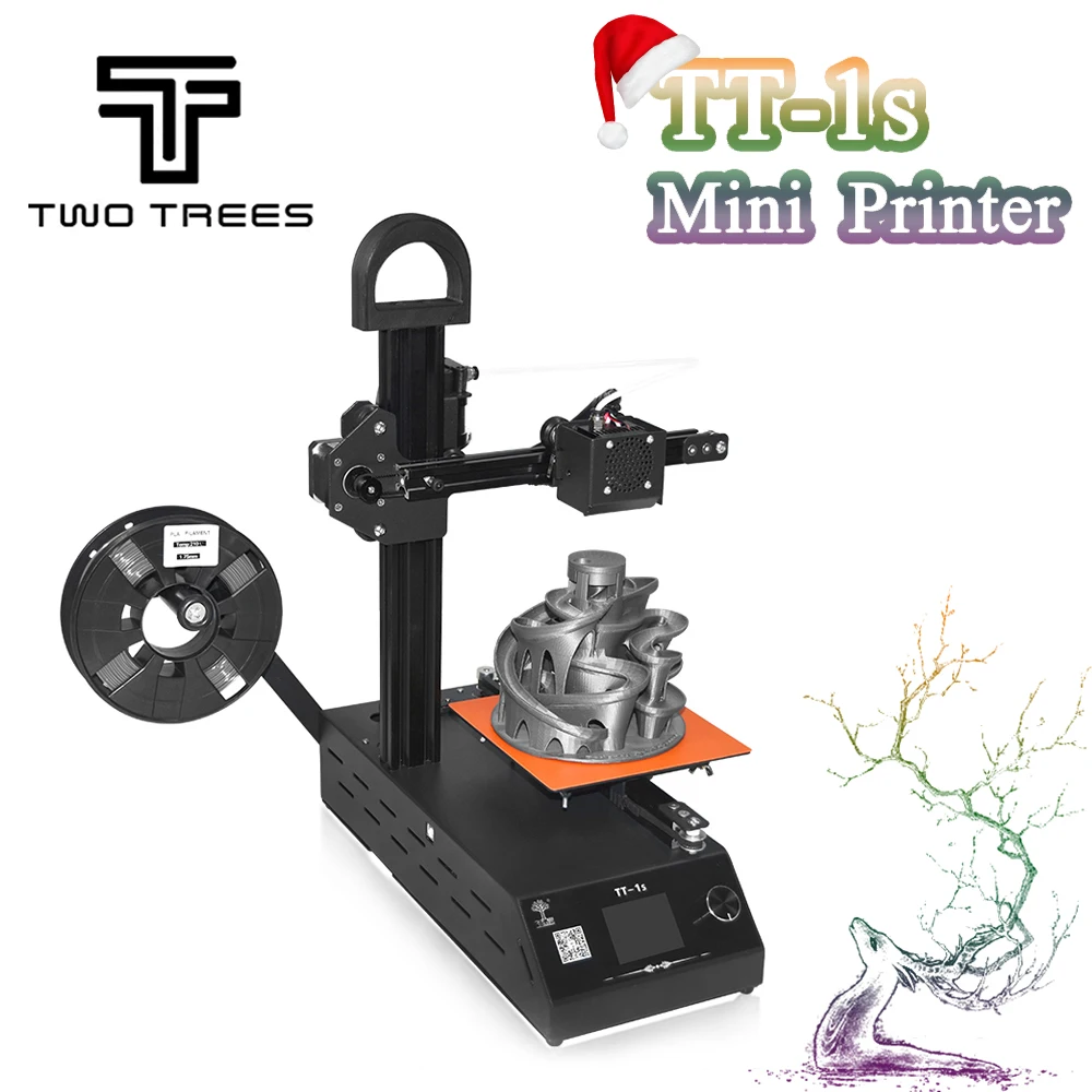 

2018 New DIY TT-1s Mini 3D printer 220V/110V Universal Made from CN Fully Assembled supplied with 0.3kg Filament in random color