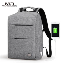MarkRyden Novedades Hombre Mochila De 15.6 pulgadas Mochila Portátil Bolsa Impermeable Mochila de Gran Capacidad de Estilo Casual
