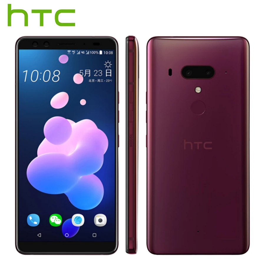 Список htc U12 Plus 4G LTE мобильный телефон 6 ГБ 128 ГБ Android 8,0 Восьмиядерный процессор Snapdragon 845 6,0 дюйма 2K экран IP68 смартфон