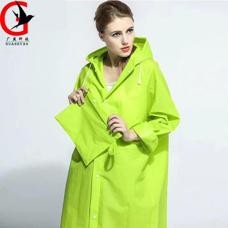 2017 new woman Waterproof Raincoat Women Fashion Long Ladies Raincoat