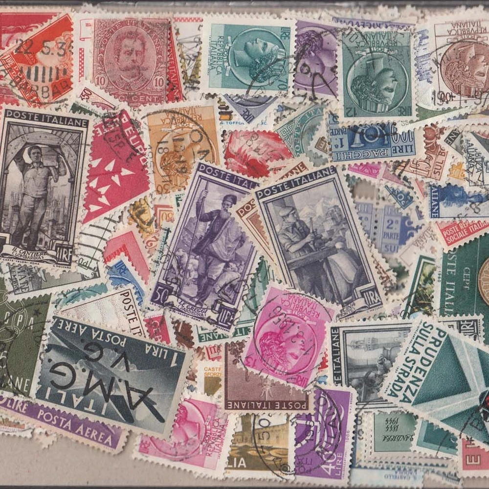 

48Pcs/Lot Early Years Italian Stamps All Different From Italy NO Repeat Used Marked Postage Stamps for Collecting