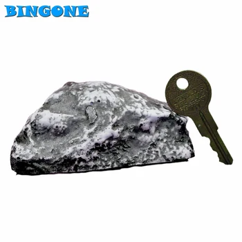 

New Realistic Rock Outdoor Key Holder Fake Rock Stone Key Hider Storage Box Safe Home Garden Security 1pcs Free Shipping -FF