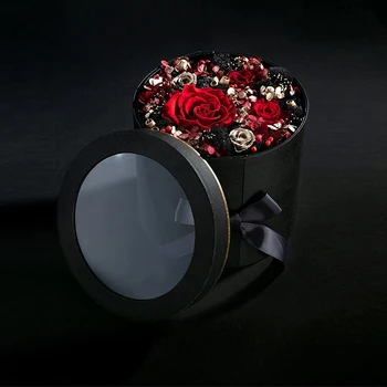 

European Round Double Rotary Gift Box Rose Soap Box Valentine's Day Birthday Gift Box Tremble Love Box