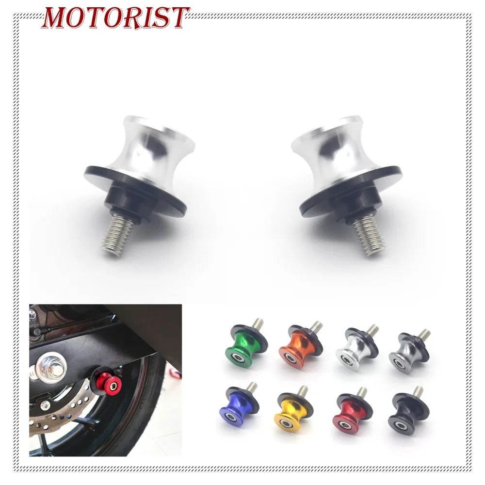 Motoparty 8mm CNC Swingarm Slider Spools Paddock Stand Bobbins Swing Arm For Kawasaki Z650 Z800 Z900 Z1000 Z1000SX ZX-6R ZX-10R Ninja 650 Swing Arm Spools Slider