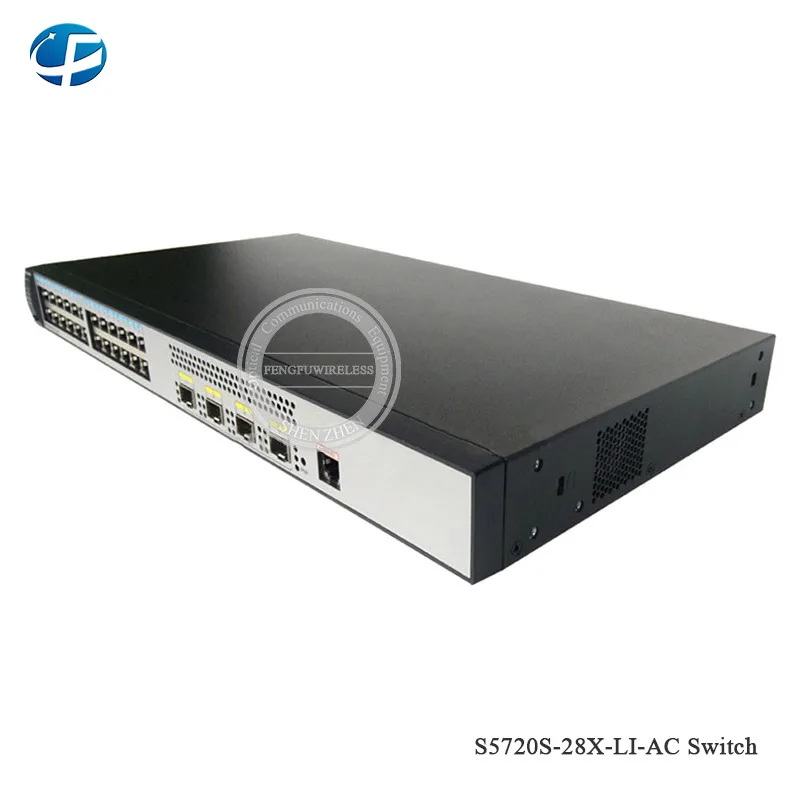 S5720S-28X-LI-AC Ethernet-коммутатор на 24 порта сетевой коммутатор 4 Электрический порт 4SFP+ 10G оптический порт многожильный волоконно-оптический кабель переключатель