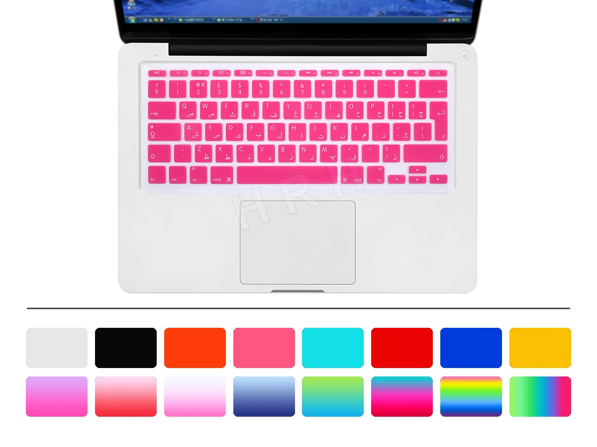 Для Apple MacBook Air 11,6 дюйма 1" A1465/A1370 ЕС Великобритания арабский алфавит мягкий силиконовый Персидского клавиатуры протектор кожного покрова