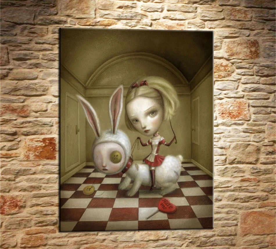 Mark Ryden Mark Ryde 1 панель абстрактная настенная живопись маслом плакат напечатанная Картина на холсте для гостиной домашний декор 22