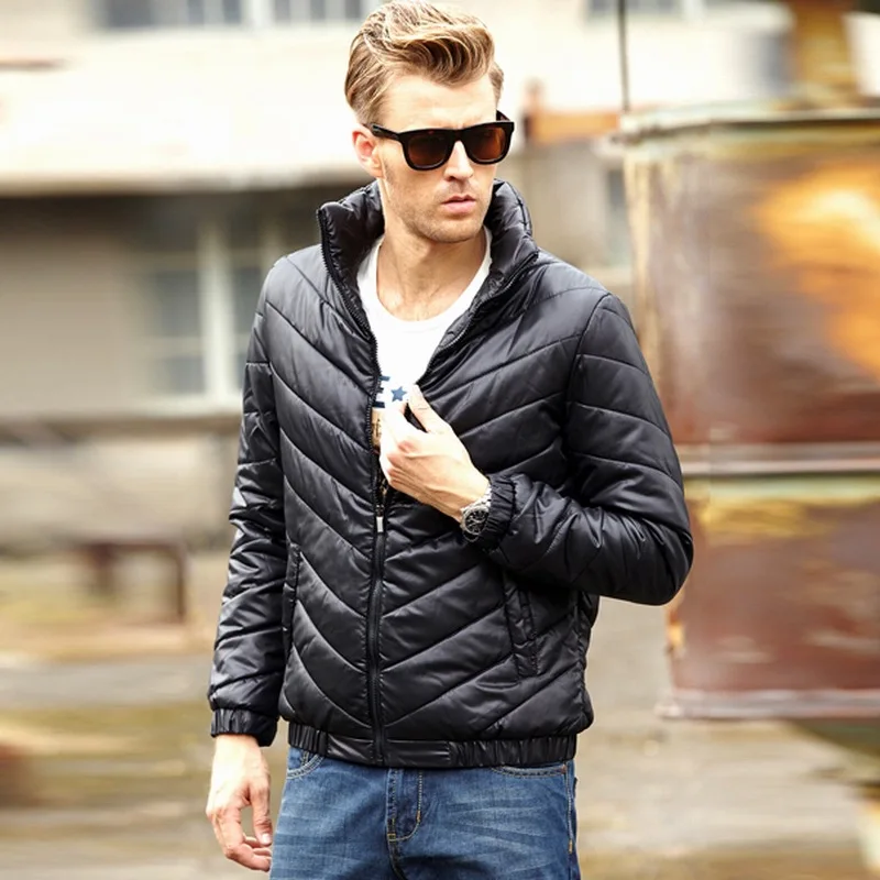 

Plus Size M-5Xl Down Cotton Winter Jacket Men Brand Clothing Solid Thick Outwearing Casual Parka Cheap Down Jacket Wjm29 DD
