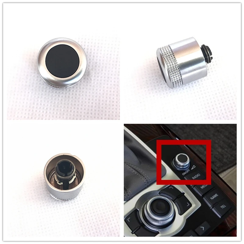 

New MMI Multimedia Volume Control Adjust Knob Cap For AUDI A6 S6 C6 A8 S8 Q7 4F0919070 4F0 919 070l