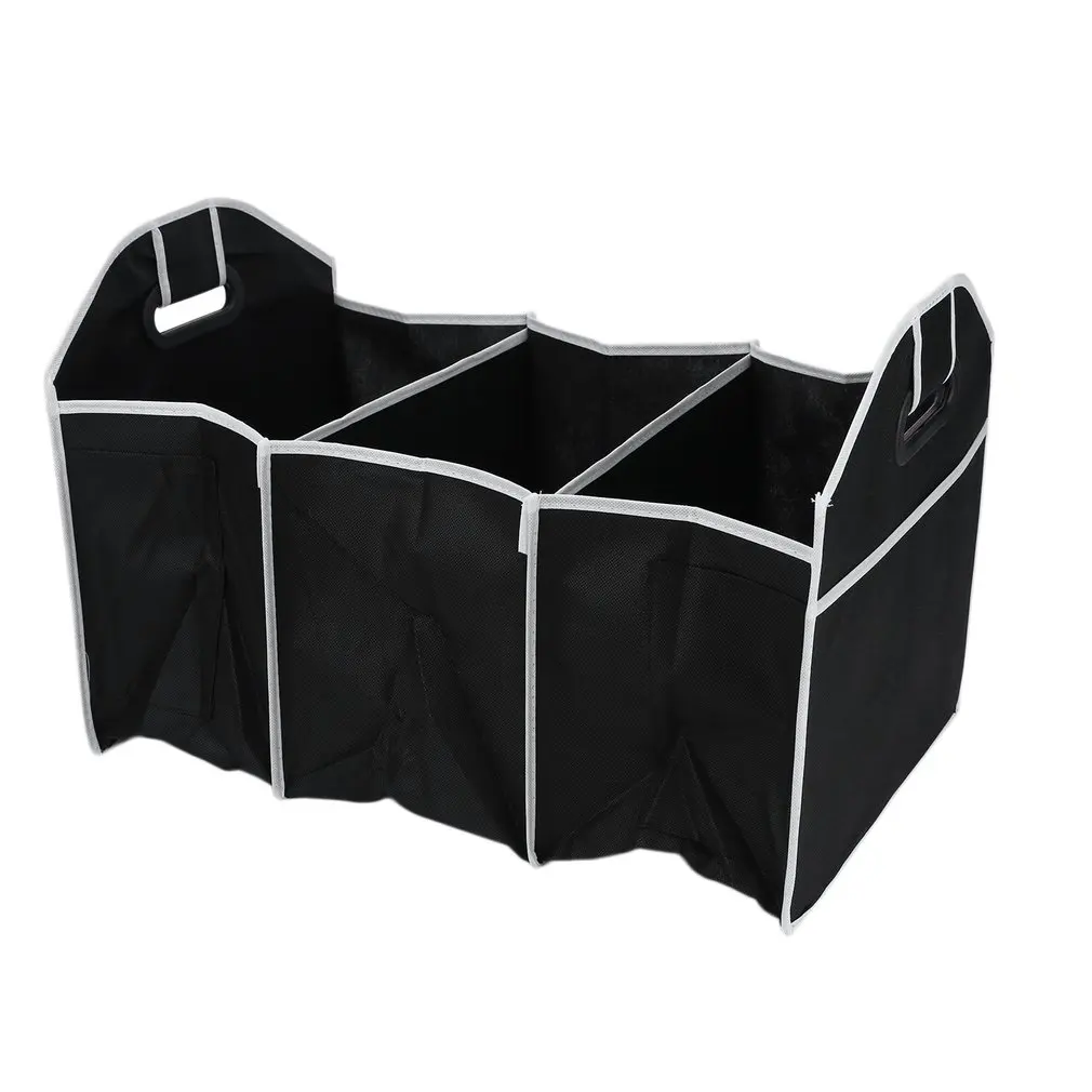 Folding Collapsible Sturdy & Robust Car Storage Box Car Boot Organiser