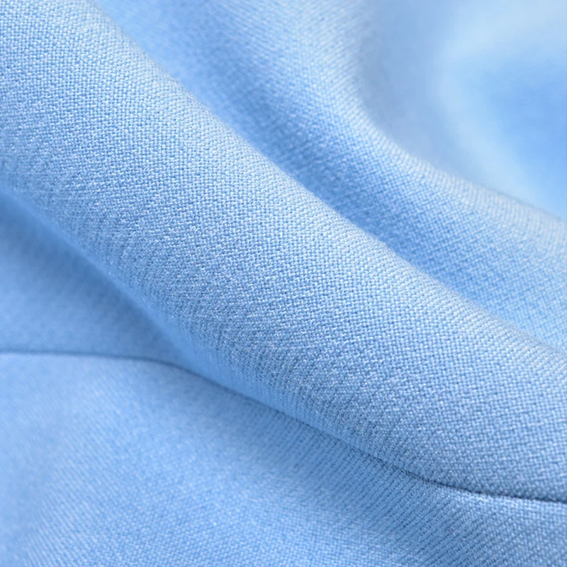 2019 Fashion Runway Design Elegant Office Ladies Blazer Single Button Light Blue Slim Jackets And Blazers Coat Female Outwear