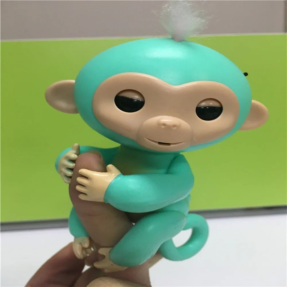 6 цветов finger Monkey half-intelligence finger детеныш обезьяны игрушки для животных Kid внимание нет fulll функция Пальчиковый Единорог