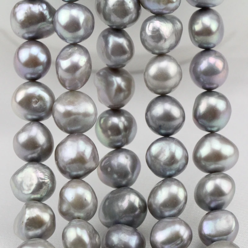 

10mm grey freshwater baroque nugget irregular pearl strand,large hole pearl bead,1.0mm,1.2mm1.5mm,1.8mm,2.0mm,2.2mm,2.5mm,3.0mm