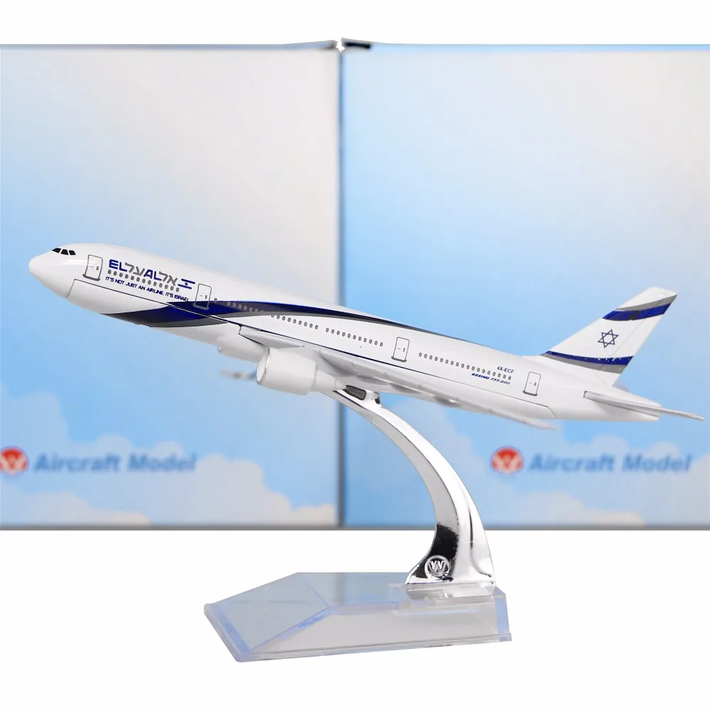 EL AL Israel Airline Boeing 777, 16 см, металлические модели самолетов, подарок на день рождения, модели