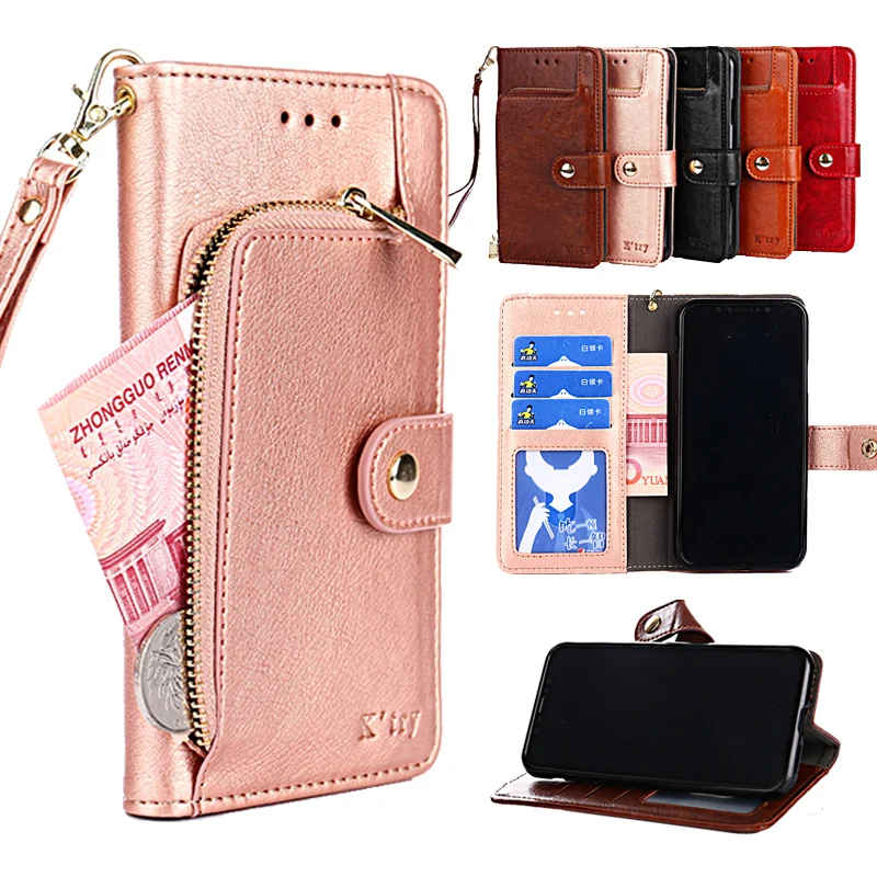 Flip Wallet Leather Case for Samsung Galaxy A5 A7 A8 2015 2016 2017 2018 A 6 A6 plus A8+ 2018